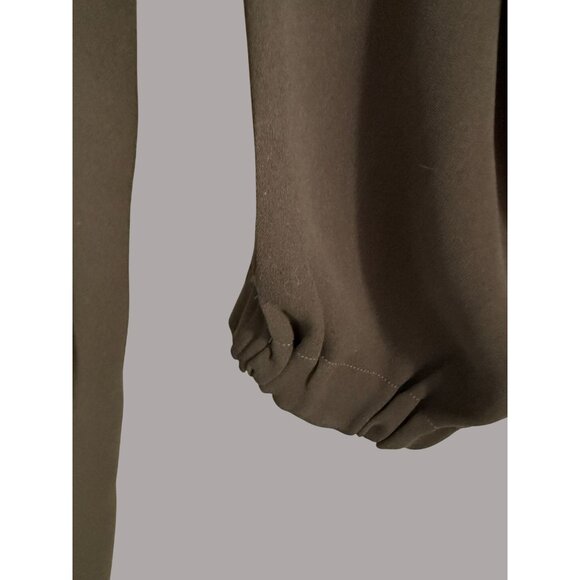 Vince Womens Olive Green Tapered Pants Size 10 Elastic Cuffs & Back Pockets Poly - Picture 5 of 9